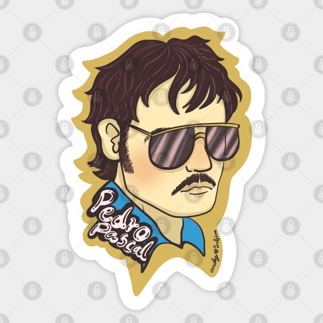 Pedro Pascal Fanart Sticker by AndySaljim